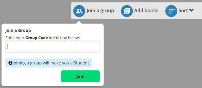 Join a Group - Group Code