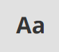 Font size button